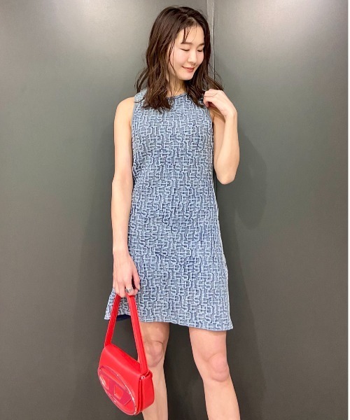 DIESEL（ディーゼル）の「レディース ミニドレス ワンピース モノグラム（ワンピース・レディース・ブルー・LARGE/MEDIUM/SMALL）」の11枚目の写真