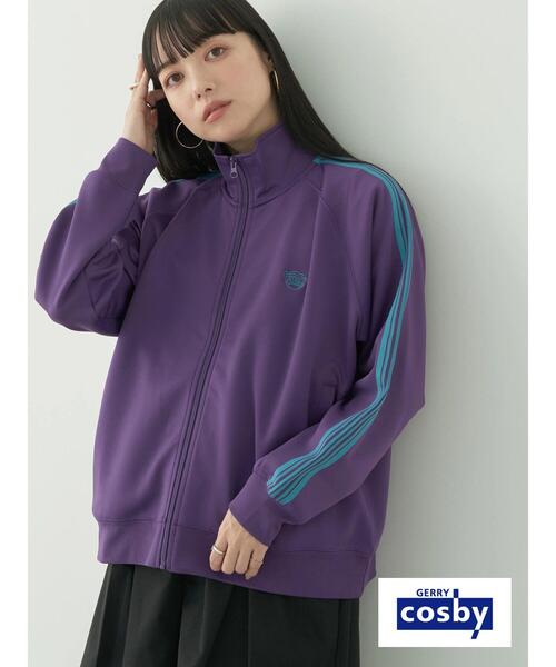 earth music&ecology（アースミュージックアンドエコロジー）の「別注 cosby トラックジャケット（ブルゾン・レディース・ダークパープル/ブルー系その他6・FREE）」の3枚目の写真