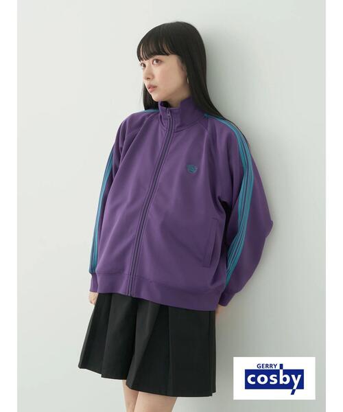 earth music&ecology（アースミュージックアンドエコロジー）の「別注 cosby トラックジャケット（ブルゾン・レディース・ダークパープル/ブルー系その他6・FREE）」の4枚目の写真