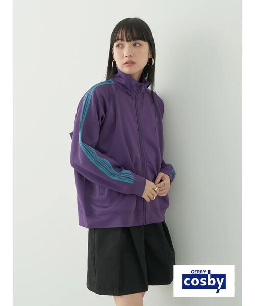 earth music&ecology（アースミュージックアンドエコロジー）の「別注 cosby トラックジャケット（ブルゾン・レディース・ダークパープル/ブルー系その他6・FREE）」の5枚目の写真