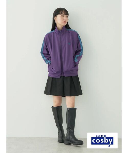earth music&ecology（アースミュージックアンドエコロジー）の「別注 cosby トラックジャケット（ブルゾン・レディース・ダークパープル/ブルー系その他6・FREE）」の7枚目の写真