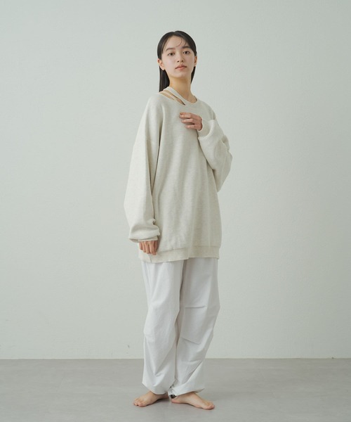earthy（アーシー）の「【earthy_】パラシュートパンツ（その他パンツ・レディース・ホワイト/ベージュ/カーキ・FREE）」の9枚目の写真