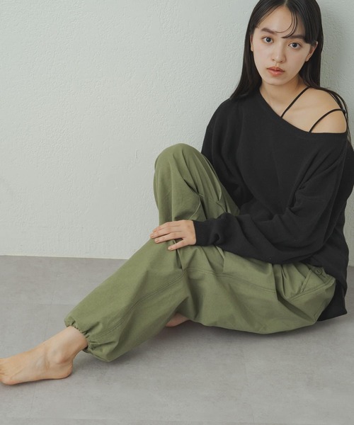 earthy（アーシー）の「【earthy_】パラシュートパンツ（その他パンツ・レディース・ホワイト/ベージュ/カーキ・FREE）」の12枚目の写真