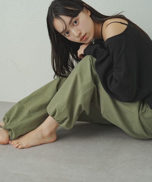 earthy（アーシー）の「【earthy_】パラシュートパンツ（その他パンツ・レディース・ホワイト/ベージュ/カーキ・FREE）」の13枚目の写真