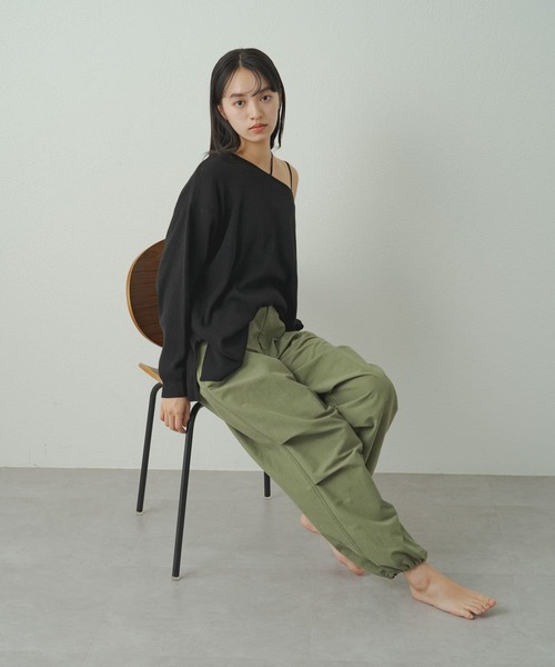 earthy（アーシー）の「【earthy_】パラシュートパンツ（その他パンツ・レディース・ホワイト/ベージュ/カーキ・FREE）」の14枚目の写真