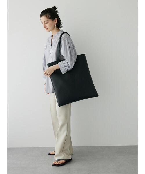 CRAFT STANDARD BOUTIQUE(クラフトスタンダードブティック)の「ストライプ7分袖スキッパーシャツ(シャツ/ブラウス・レディース・ネイビー系2/グリーン系その他3/サックスブルー系3・M/L)」の10枚目の写真