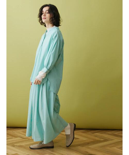 CRAFT STANDARD BOUTIQUE(クラフトスタンダードブティック)の「ストライプ7分袖スキッパーシャツ(シャツ/ブラウス・レディース・ネイビー系2/グリーン系その他3/サックスブルー系3・M/L)」の15枚目の写真