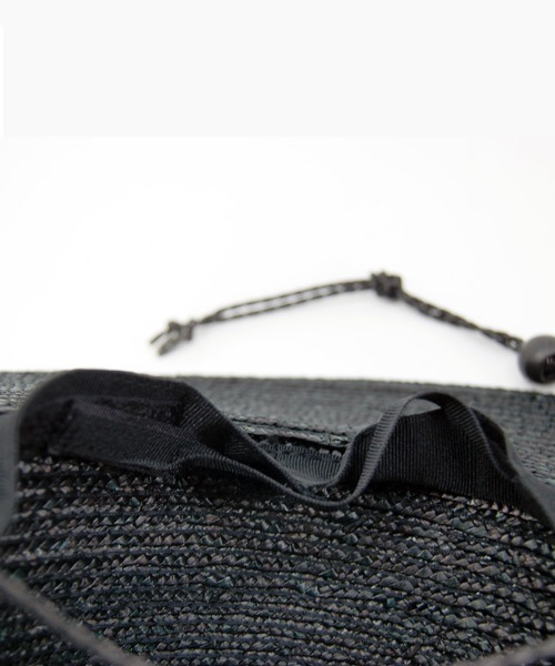 polcadot(ポルカドット)の「LONGBRIM BOATER HAT/ロングブリム ストローカンカン帽 (ストラップ付)(ハット・レディース・ベージュ/ブラック・FREE)」の6枚目の写真