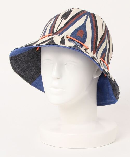 チャイハネ（チャイハネ）の「【チャイハネ】チュリバリバーシブルハット（ハット・レディース・ブルー/カーキ/オレンジ・FREE）」の6枚目の写真