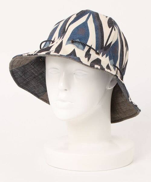 チャイハネ（チャイハネ）の「【チャイハネ】チュリバリバーシブルハット（ハット・レディース・ブルー/カーキ/オレンジ・FREE）」の4枚目の写真