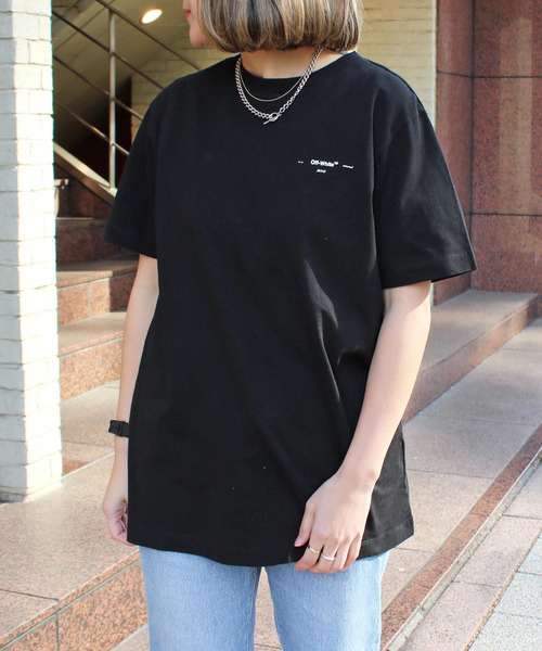 off white(オフホワイト)の「【OFF-WHITE】 オフホワイト LOGO S/S SLIM TEE Tシャツ 半袖 メンズ レディース OMAA027E19185019(Tシャツ/カットソー・メンズ・ホワイト/ブラック/グレー・XS/S)」の6枚目の写真