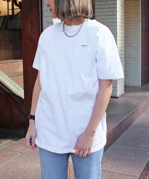 off white(オフホワイト)の「【OFF-WHITE】 オフホワイト LOGO S/S SLIM TEE Tシャツ 半袖 メンズ レディース OMAA027E19185019(Tシャツ/カットソー・メンズ・ホワイト/ブラック/グレー・XS/S)」の5枚目の写真