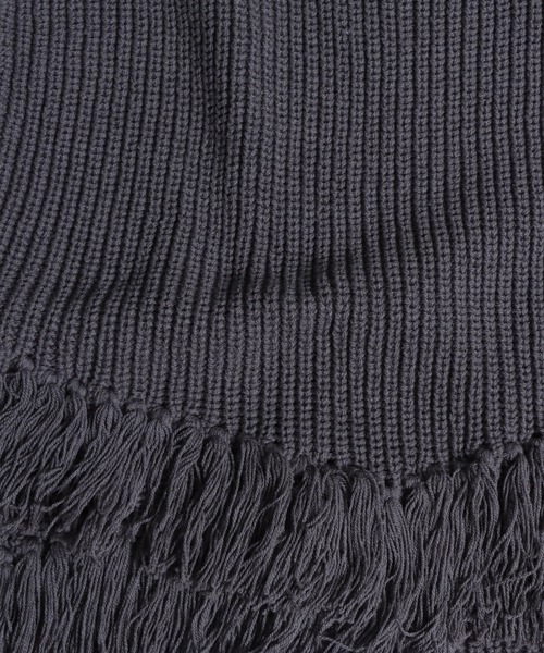 &g'aime（アンジェム）の「【&g’aime】フリンジアシメニットベスト（ベスト・レディース・チャコールグレー/グレイッシュベージュ/ライトグリーン・FREE）」の9枚目の写真