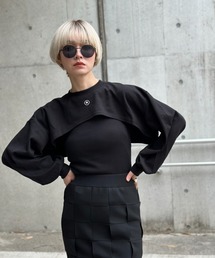 LVEU. | 【IMOKO × LVEU.】Layered sweat & ameslee cami set / レイヤードスウェット＆アメスリキャミセット(Tシャツ/カットソー)