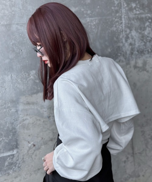 LVEU.(ラブユ.)の「【LVEU.】レイヤードスウェット&アメスリキャミセット / トップス カットソー スウェット プルオーバー キャミソール キャミ アメスリ セット レイヤード ブラック ホワイト(Tシャツ/カットソー・レディース・ホワイト/ブラック・FREE)」の20枚目の写真