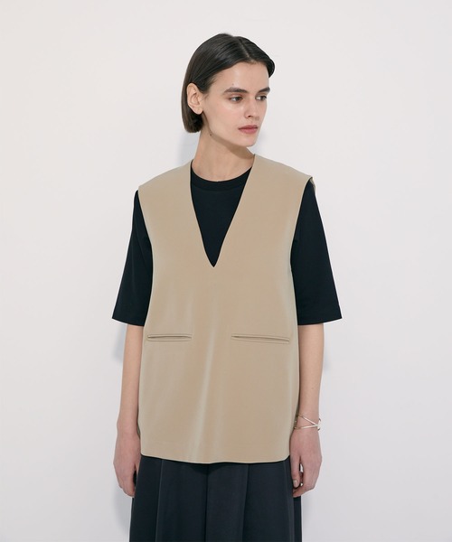 N.O.R.C by the line（ノークバイザライン）の「マルチファンクション5分袖ラウンドヘムTシャツ（Tシャツ/カットソー・レディース・オフホワイト/ブラック・S/M）」の11枚目の写真