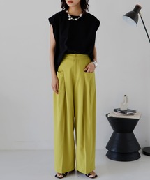 hellam | ワイドタックパンツ(スラックス)