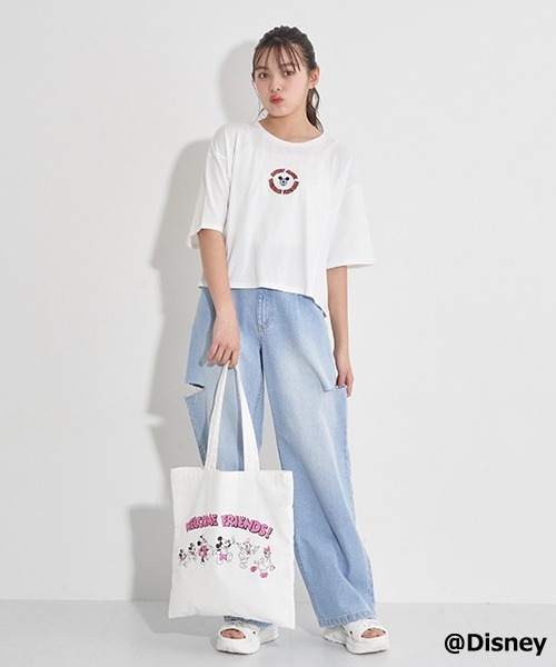 LOVETOXIC（ラブトキシック）の「ダメージワイドパンツ（デニムパンツ・キッズ・サックスブルー・M/S/SS/L）」の3枚目の写真