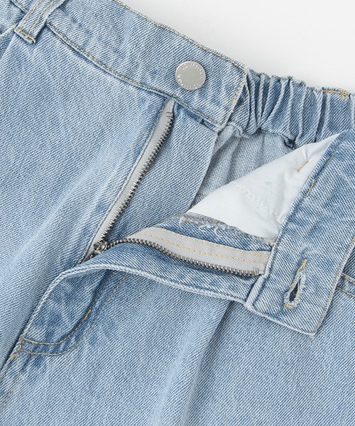 LOVETOXIC（ラブトキシック）の「ダメージワイドパンツ（デニムパンツ・キッズ・サックスブルー・M/S/SS/L）」の8枚目の写真