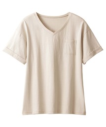 綿100%ポケット付ゆるTシャツ