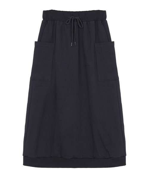 Figments（フィグメンツ）の「カーゴスウェットロングスカート（スカート・レディース・ブラック・FREE）」の6枚目の写真