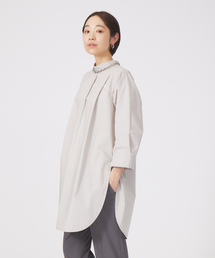 qualite | スタンドカラーロングブラウウス(シャツ/ブラウス)