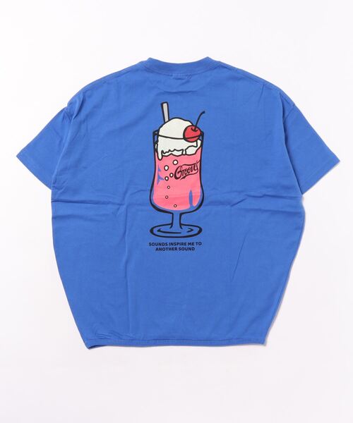 GROOVY COLORS(グルービーカラーズ)の「天竺 CREAM SODA BALOON Tシャツ(Tシャツ/カットソー・キッズ・ホワイト/ブルー・140/130)」の4枚目の写真