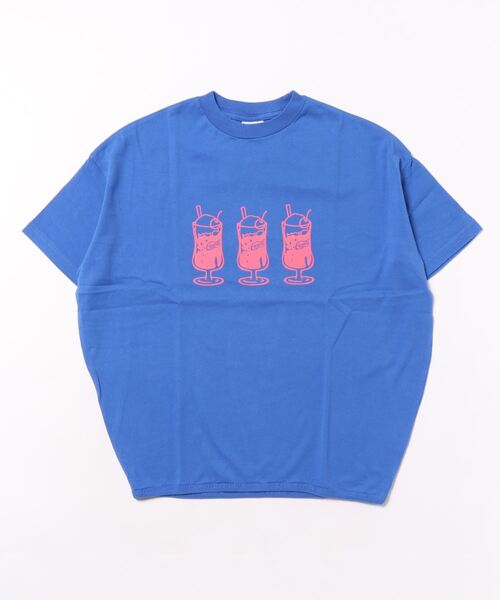 GROOVY COLORS(グルービーカラーズ)の「天竺 CREAM SODA BALOON Tシャツ(Tシャツ/カットソー・キッズ・ホワイト/ブルー・140/130)」の6枚目の写真