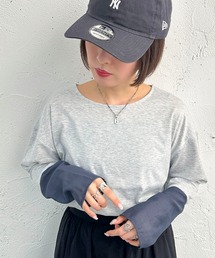 袖シアー切り替えトップス【ZOZOTOWN限定アイテム】