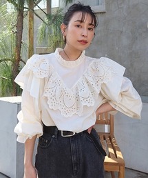 CREDONA | レースフリルカラーBL(シャツ/ブラウス)