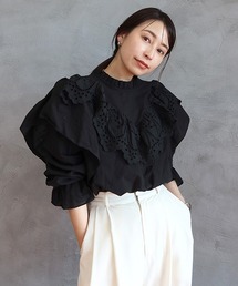 CREDONA | レースフリルカラーBL(シャツ/ブラウス)