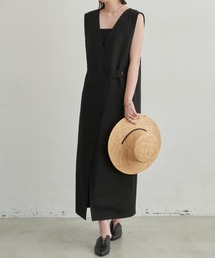 Aunt Marie's | リネンライクジレ ワンピース / 高身長向けサイズ展開有(ワンピース)