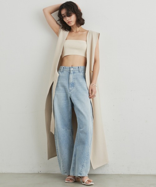 Aunt Marie's(アントマリーズ)の「リネンライクジレ ワンピース / 高身長向けサイズ展開有(ワンピース・レディース・ブラック/ベージュ・FREE/MT)」の9枚目の写真