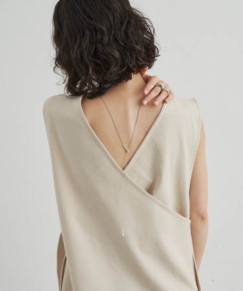 Aunt Marie's(アントマリーズ)の「リネンライクジレ ワンピース / 高身長向けサイズ展開有(ワンピース・レディース・ブラック/ベージュ・FREE/MT)」の17枚目の写真