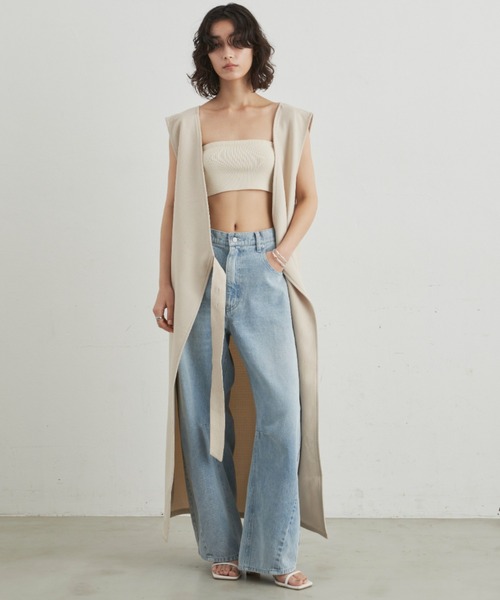 Aunt Marie's(アントマリーズ)の「リネンライクジレ ワンピース / 高身長向けサイズ展開有(ワンピース・レディース・ブラック/ベージュ・FREE/MT)」の21枚目の写真