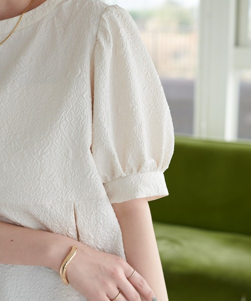 【WEB限定】ジャガードブラウス