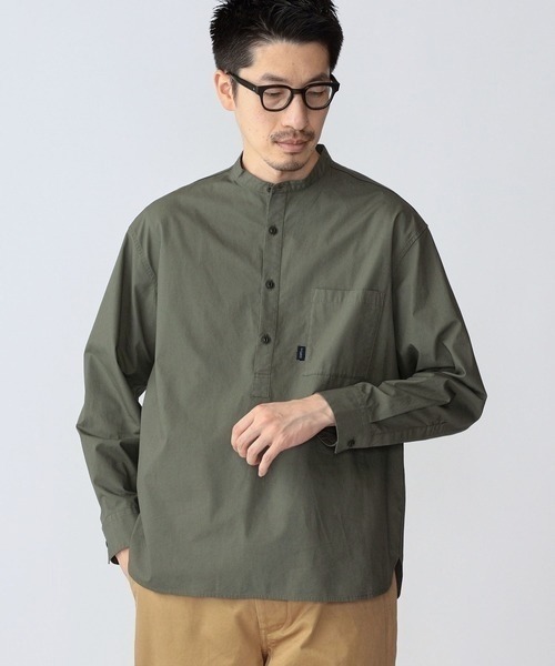 ZOZO限定】SHIPS.me: バンドカラープルオーバーシャツ（シャツ