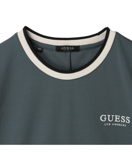 Guess(ゲス)の「Logo Tee ロゴTシャツ(Tシャツ/カットソー・メンズ・グレー/ブラック/アイボリー・MEDIUM/LARGE/X-LARGE)」の5枚目の写真