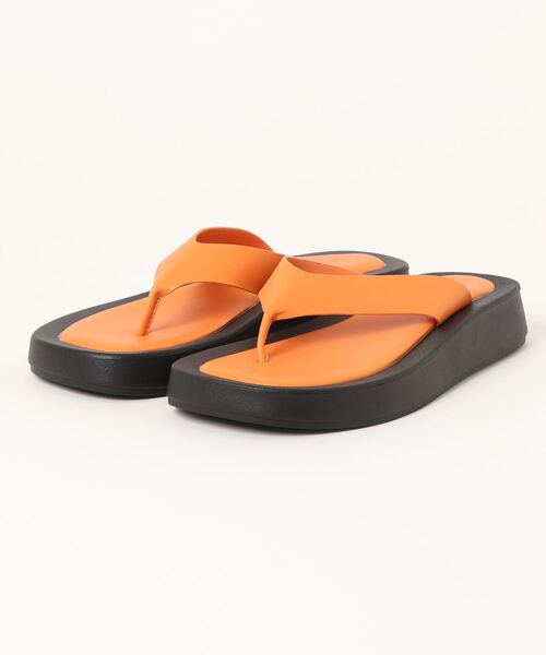 Lugnoncure（ルノンキュール）の「トングサンダル（サンダル・レディース・オレンジ/ブラック/オフホワイト・LARGE/MEDIUM）」の8枚目の写真