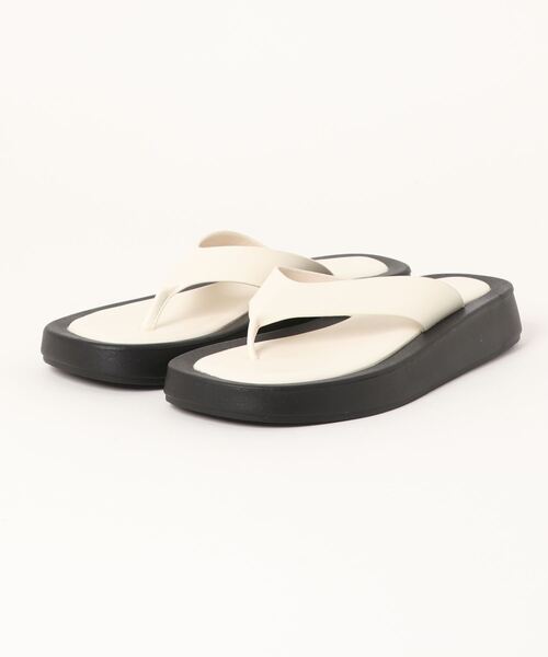 Lugnoncure（ルノンキュール）の「トングサンダル（サンダル・レディース・オレンジ/ブラック/オフホワイト・LARGE/MEDIUM）」の6枚目の写真