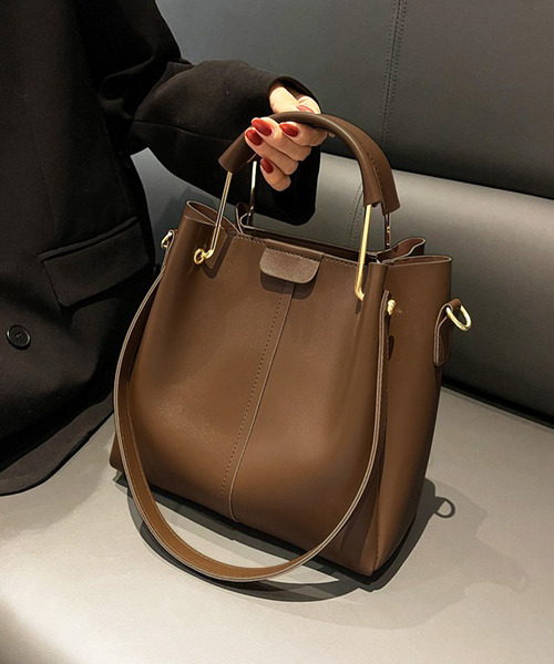 Amulet(アミュレット)の「ダブルハンドルショルダーバッグ(ショルダーバッグ・レディース・ベージュ/ブラウン/ホワイト/ブラック・F)」の17枚目の写真