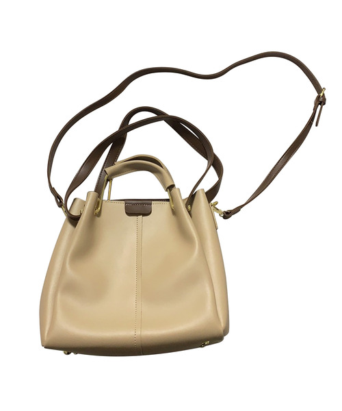 Amulet(アミュレット)の「ダブルハンドルショルダーバッグ(ショルダーバッグ・レディース・ベージュ/ブラウン/ホワイト/ブラック・F)」の10枚目の写真