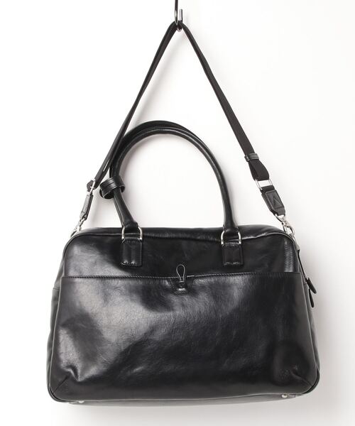 AVIREX（アヴィレックス）の「《直営店限定》バーシティーロゴ レザー ボストンバッグ / VARSITY LEATHER BOSTON BAG / アヴィレックス / AVIREX（ボストンバッグ・メンズ・ブラック・F）」の2枚目の写真