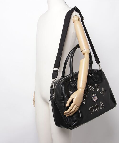 AVIREX（アヴィレックス）の「《直営店限定》バーシティーロゴ レザー ボストンバッグ / VARSITY LEATHER BOSTON BAG / アヴィレックス / AVIREX（ボストンバッグ・メンズ・ブラック・F）」の5枚目の写真