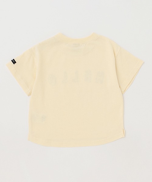 petit main(プティマイン)の「【接触冷感】アップリケロゴTシャツ(Tシャツ/カットソー・キッズ・オフホワイト/クリーム/ライトブルー/ダークブラウン・90cm/80cm/100cm/110cm/130cm/120cm)」の7枚目の写真