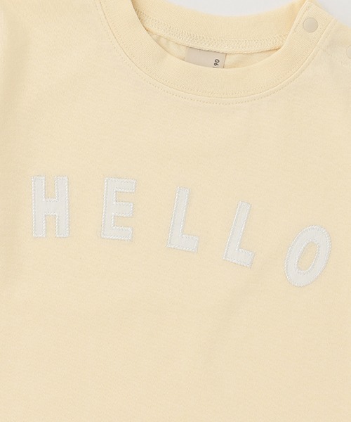 petit main(プティマイン)の「【接触冷感】アップリケロゴTシャツ(Tシャツ/カットソー・キッズ・オフホワイト/クリーム/ライトブルー/ダークブラウン・90cm/80cm/100cm/110cm/130cm/120cm)」の10枚目の写真