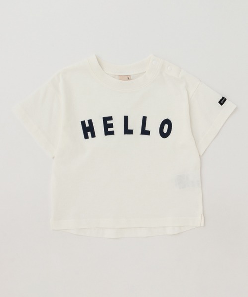 petit main(プティマイン)の「【接触冷感】アップリケロゴTシャツ(Tシャツ/カットソー・キッズ・オフホワイト/クリーム/ライトブルー/ダークブラウン・90cm/80cm/100cm/110cm/130cm/120cm)」の19枚目の写真