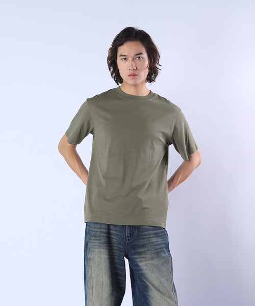 Cloudstyle(クラウドスタイル)の「【Cloudstyle】オーバーサイズフィット Tシャツ/ カットソー(Tシャツ/カットソー・メンズ・ホワイト/キャメル/ネイビー/ブラック/ライトグリーン・LARGE/X-LARGE/MEDIUM)」の11枚目の写真