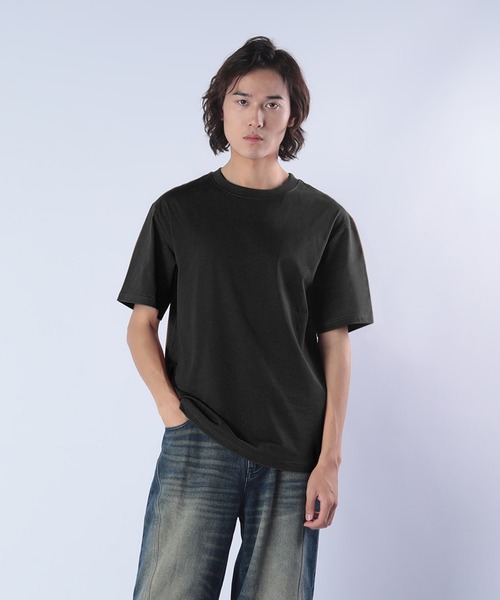 Cloudstyle(クラウドスタイル)の「【Cloudstyle】オーバーサイズフィット Tシャツ/ カットソー(Tシャツ/カットソー・メンズ・ホワイト/キャメル/ネイビー/ブラック/ライトグリーン・LARGE/X-LARGE/MEDIUM)」の20枚目の写真