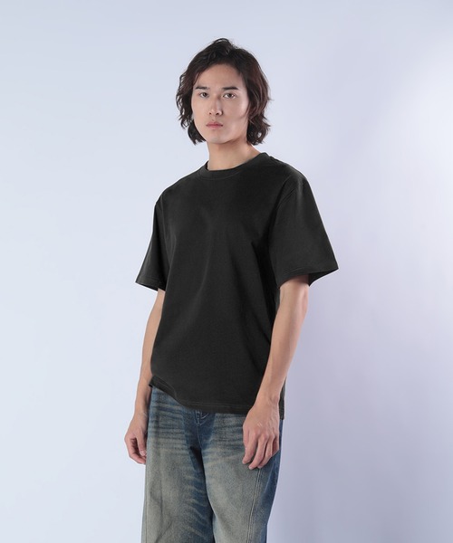 Cloudstyle(クラウドスタイル)の「【Cloudstyle】オーバーサイズフィット Tシャツ/ カットソー(Tシャツ/カットソー・メンズ・ホワイト/キャメル/ネイビー/ブラック/ライトグリーン・LARGE/X-LARGE/MEDIUM)」の21枚目の写真